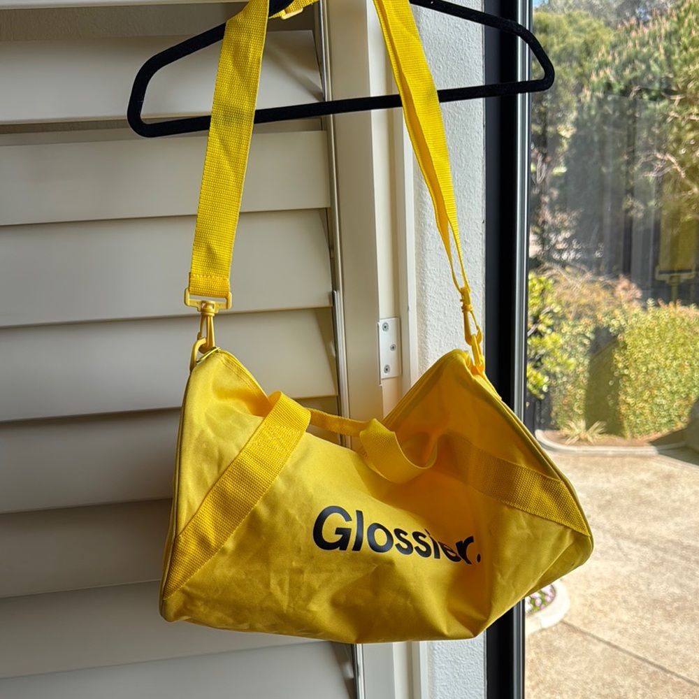 Glossier Yellow Shoulder Bag